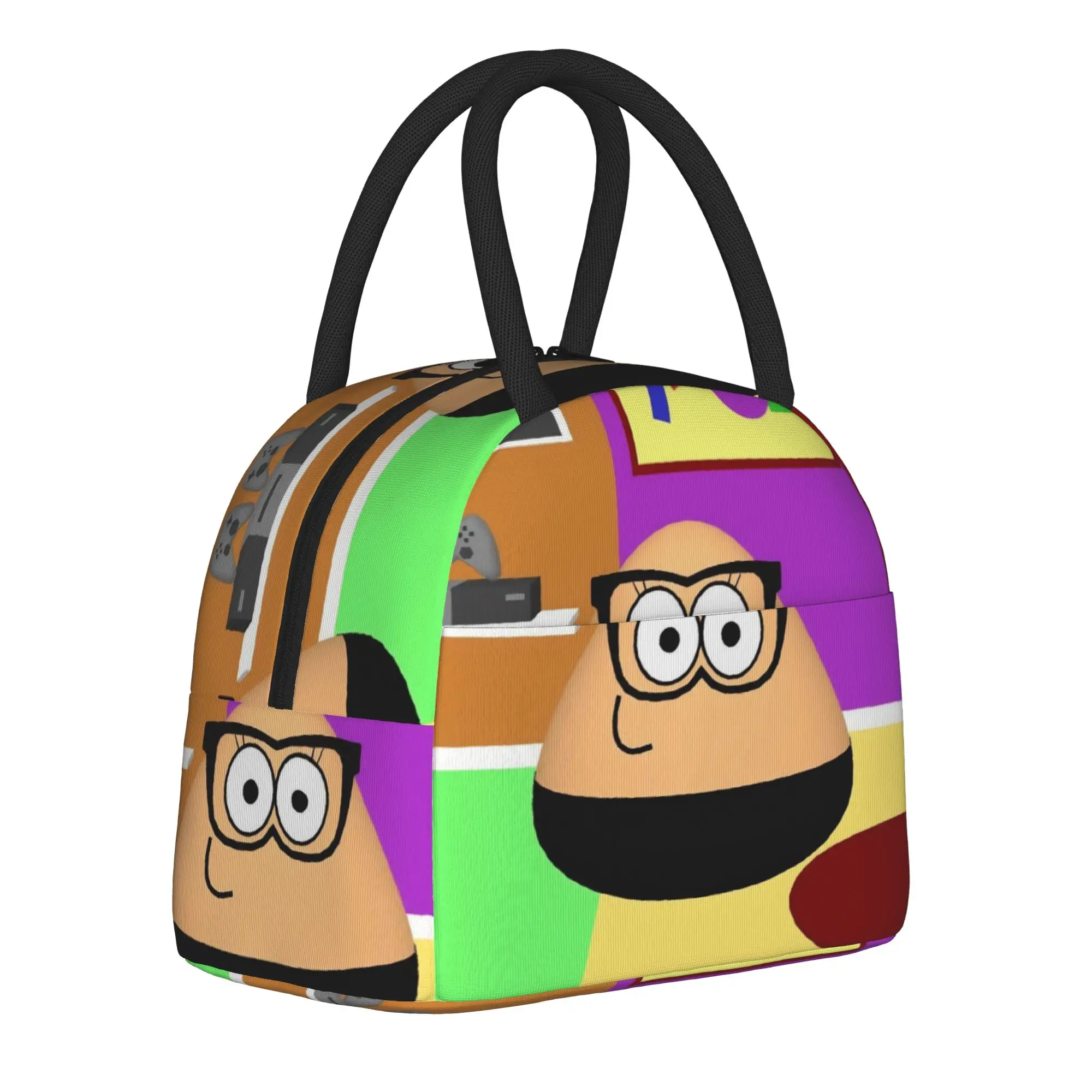 Фото Термоизолированная сумка для обеда My Pet Alien Pou для школы, портативный контейнер для еды, термосумка для мужчин и женщин. №1