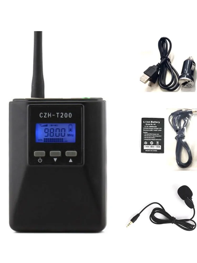 Передатчик 0 2 Вт Портативный цифровой видеовещательный приемник FM-передатчик