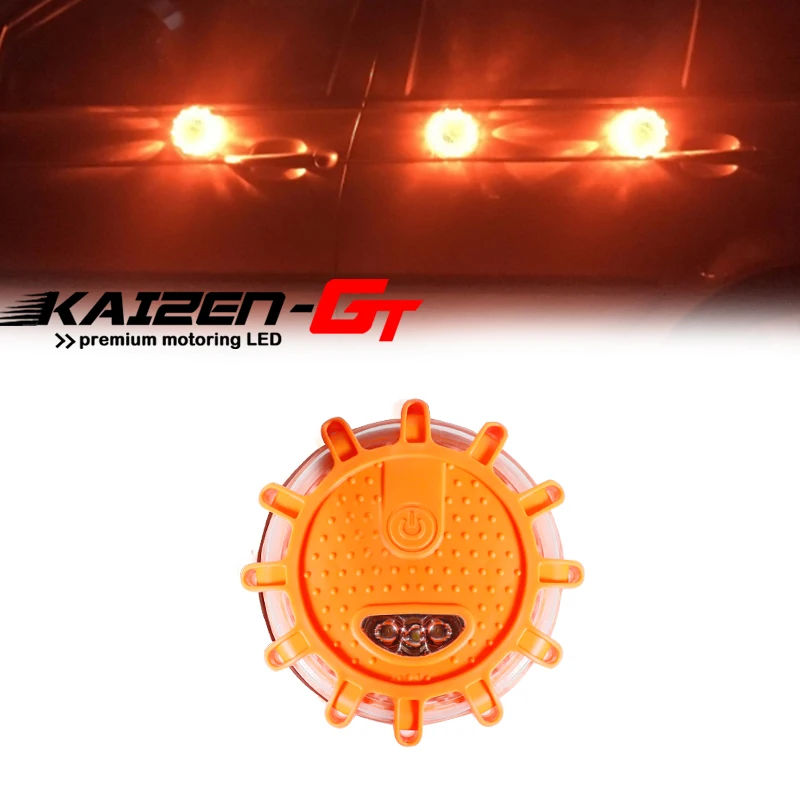 

1 шт. янтарно-белый двухцветный светодиодный светильник свет Автомобильный Круглый маячок аварийная Аварийная сигнализация сигнальная лам...