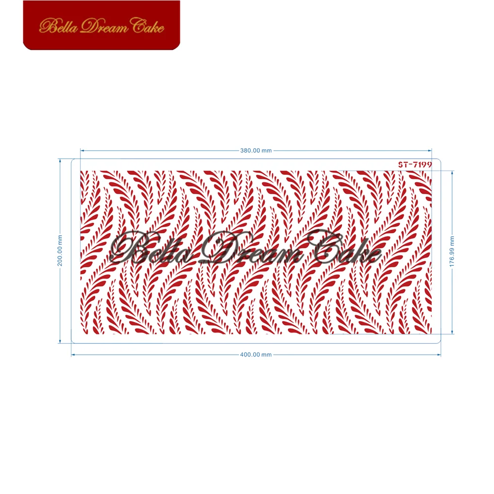 Кружевной трафарет для торта с изображением пшеницы домашних пирожных шоколада