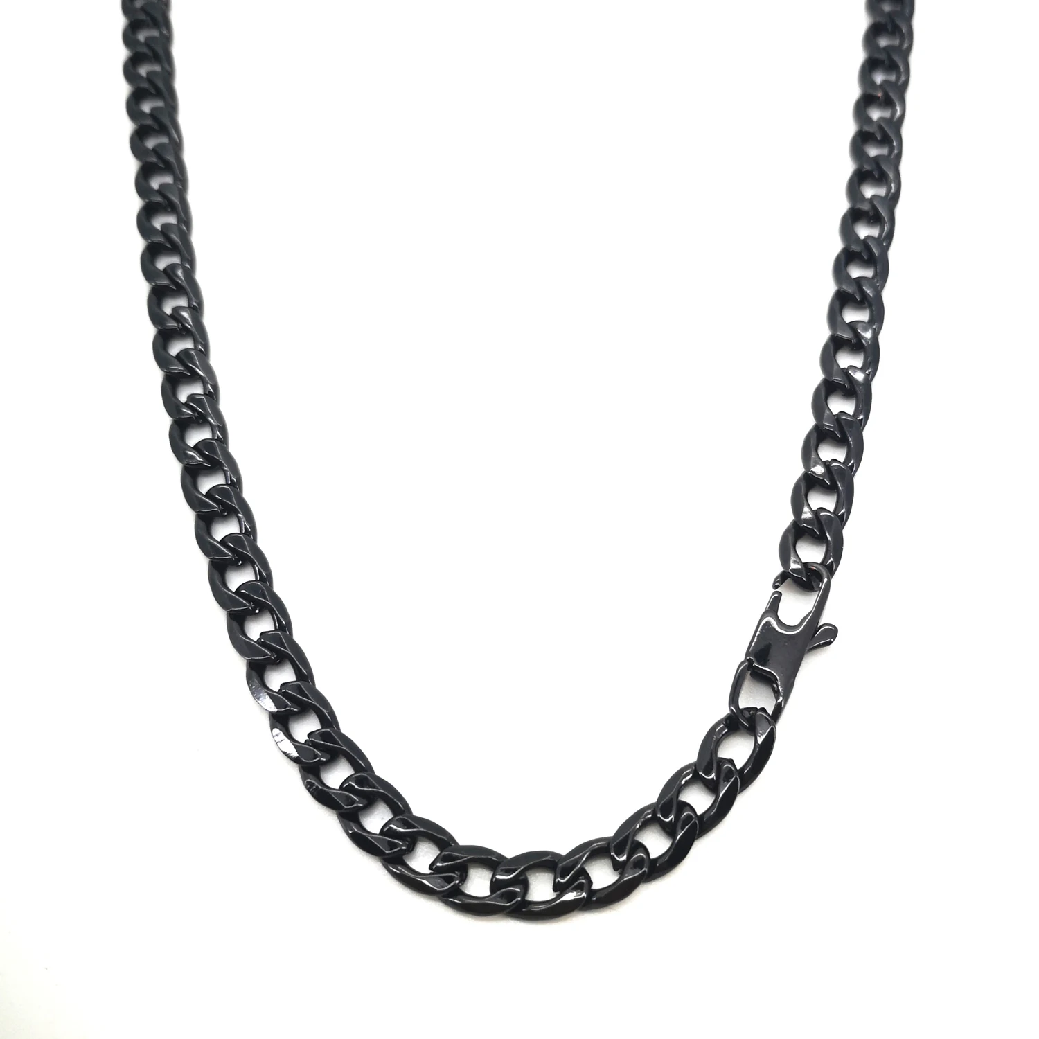 Мужской браслет из нержавеющей стали с широкими звеньями 6 мм