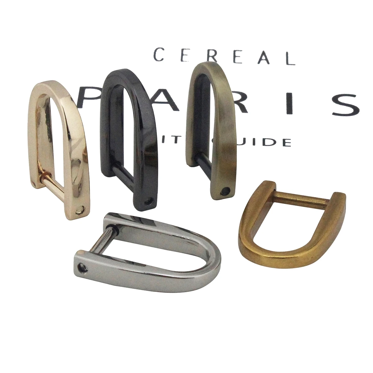 

10pcs Metal Detachable Open Screw D Ring Buckle Shackle Clasp for Leather Craft Bag Strap Belt Handle Shoulder Webbing