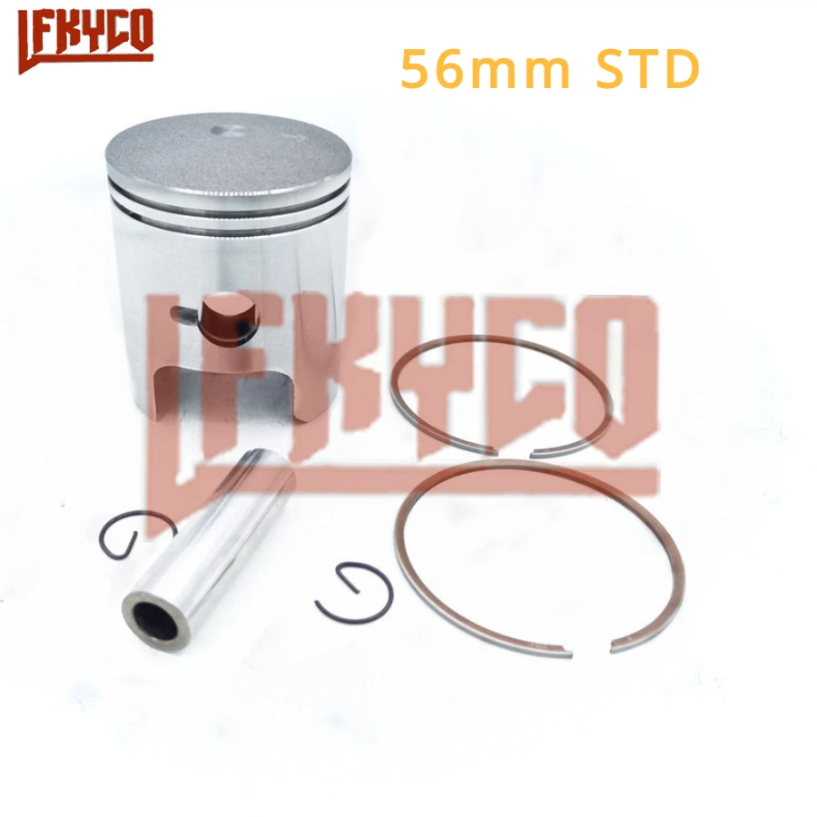 

Двухтактный двигатель, детали двигателя 56 мм STD + 25 + 50 + 75 + 100, отверстие для Suzuki TS125 TS 125 125CC, поршневой штифт цилиндра, 14 мм, комплект колец