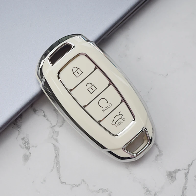 

Чехол для автомобильного ключа с 3/4/5 кнопками, чехол-брелок для Hyundai i30 Ix35 KONA Encino Solaris Azera greatig Accent Santa Fe Palisade