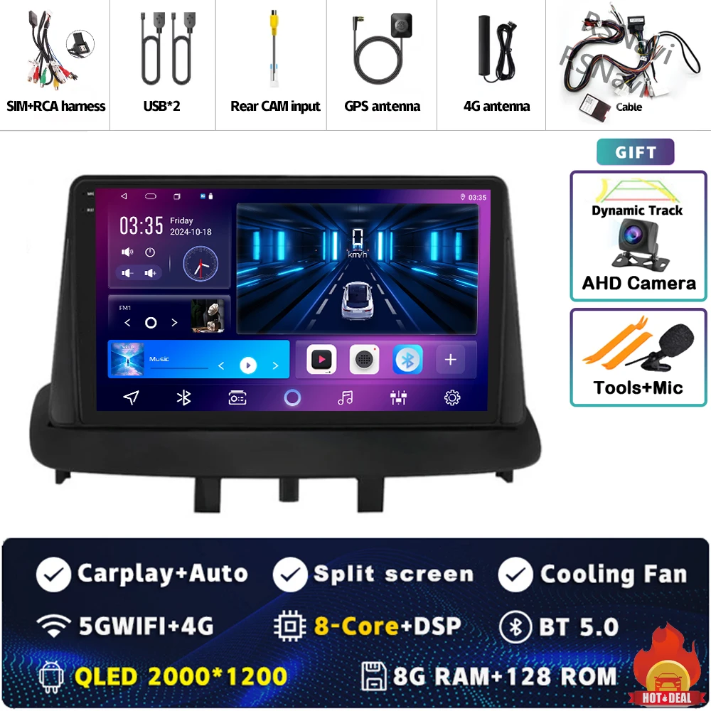 

Android 15 для Renault Megane 3 RS Fluence Samsung SM3 2008 2010 2014 Android автомобильный радиоприемник мультимедийный стереоплеер CarPlay