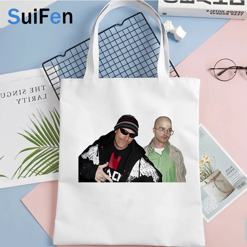 

los pollos hermanos shopping bag grocery bolsas de tela shopper bolsa jute bag reusable bag foldable reusable bolsa compra sacol