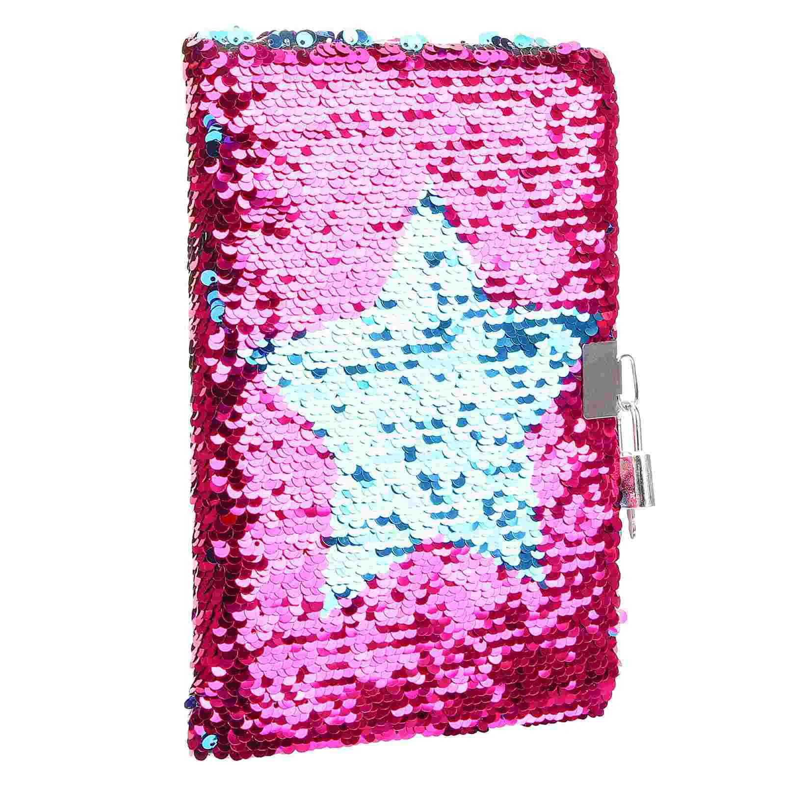 

Notebook Sequins Kids Sequin Diary Journal Lock Student Journals Present Girls Birthday Children Notepad Office