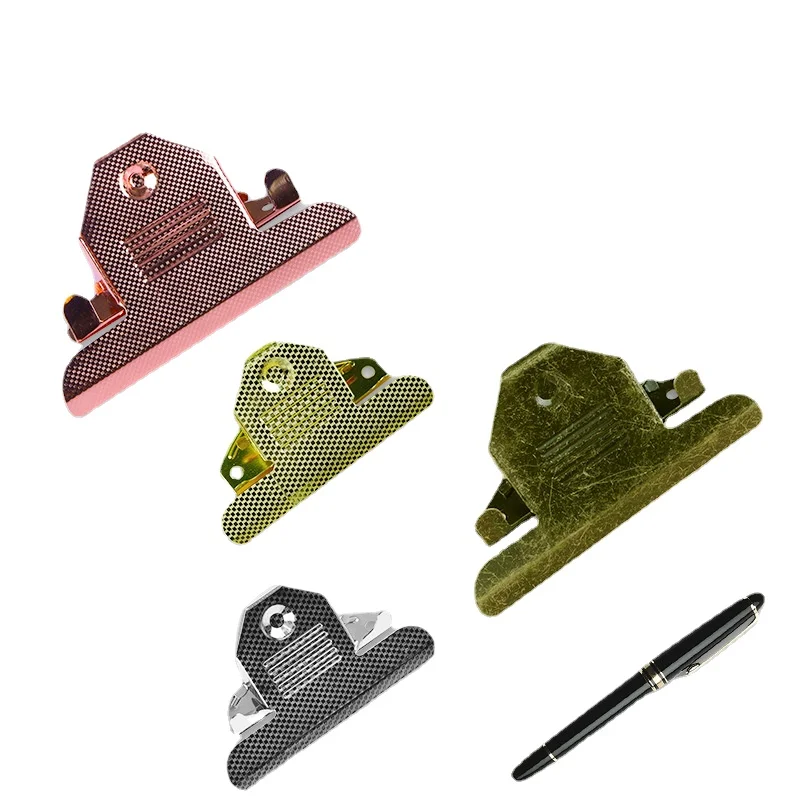 

Strong Binder Clip Hardware Clips Stationery Rose Gold Bronze Clips Accessories Metal Binding Label Clips