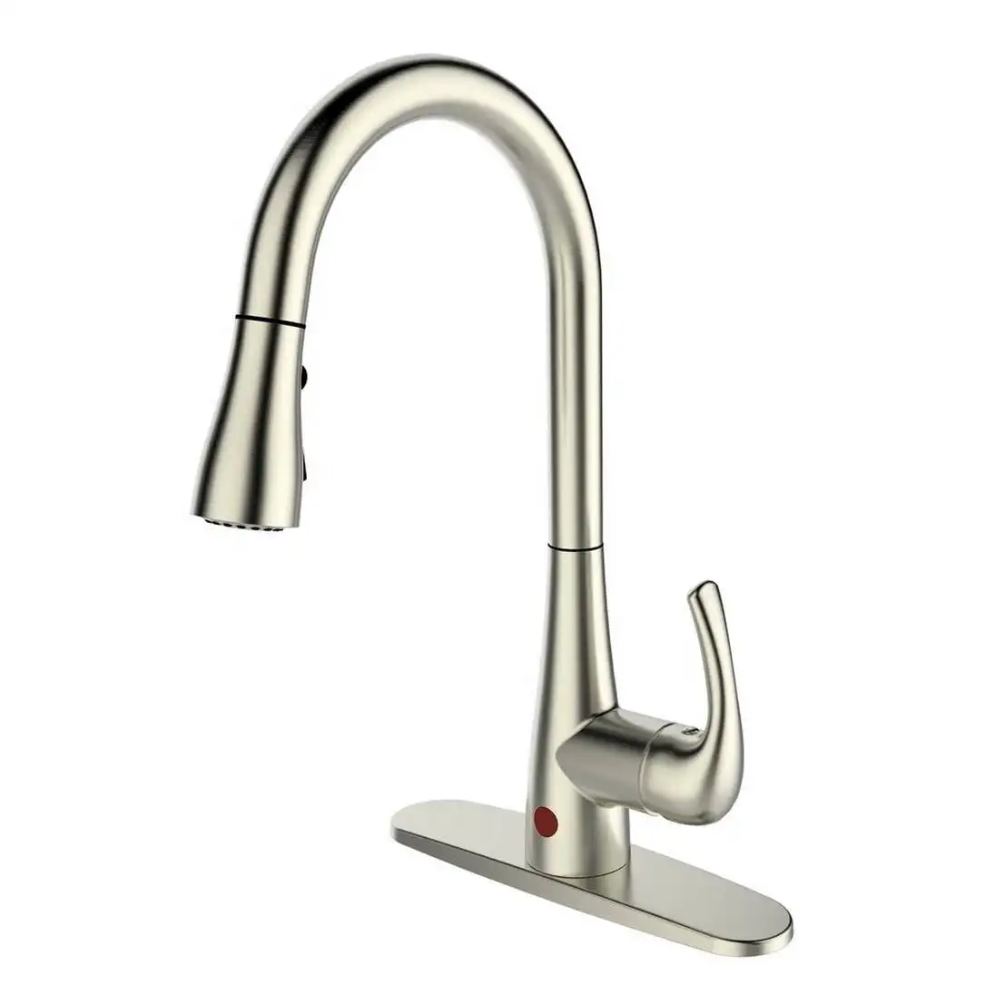 

Single-Handle Pull-Down Sprayer With Hands-Free Kitchen Faucet Brushed Nickel