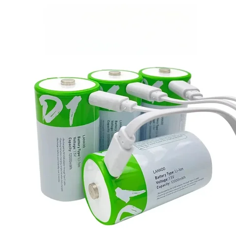 Аккумулятор DAWEIKALA D SIZE LR20 12000 мВтч Type-C