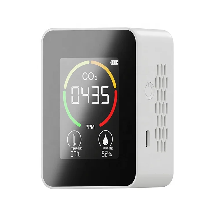 

K06 Air quality CO2 test carbon dioxide meter Gas detector temperature humidity blacklight USB Recharge CO2 Monitor sensor