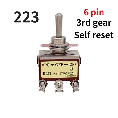 1 шт. переключатель 1021 Высокоточный серебристый контактный переключатель поворотный рычаг самосброс 1221 / 1321 / 223