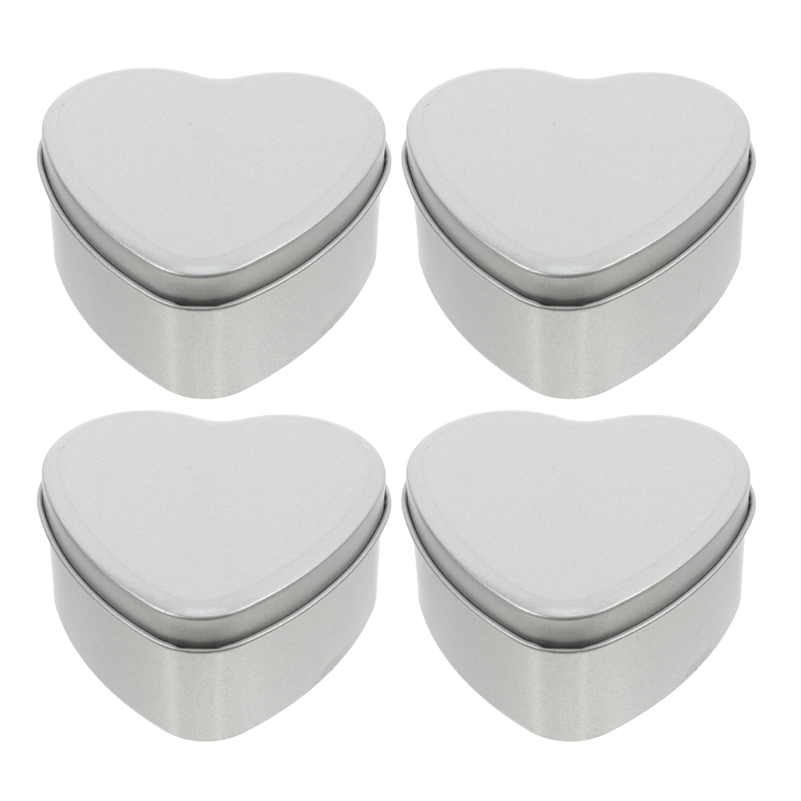 4 шт. жестяная коробка в форме сердца банки на день Святого Валентина коробки для