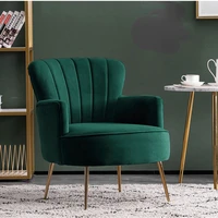 living room armchair modern velvet single small sofa bedroom lounge vanity chair home furniture simple design soft waiting chair