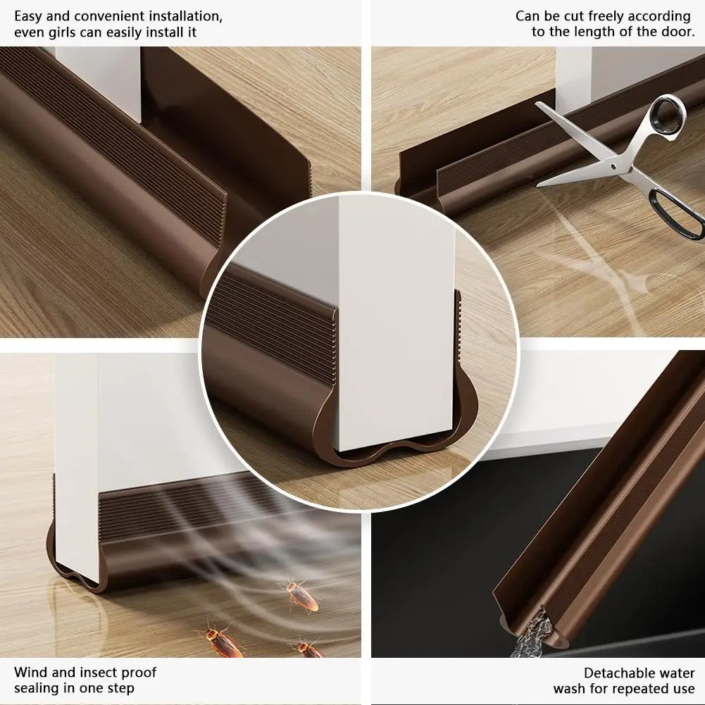 Гибкая уплотнительная лента для ДНА двери из ПВХ 93 см звукоизоляционная