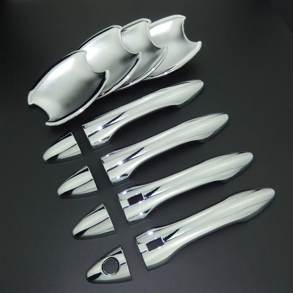 

For Hyundai Tucson ix35 2010-2015 Car Styling Chrome Side Door Handle Cover Trim & Door Bowl Cover 2011 2012 2013 2014