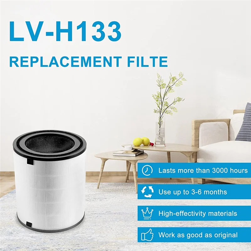 LV-H133 оригинальный HEPA запасной фильтр для очистителя воздуха LEVOIT номер детали