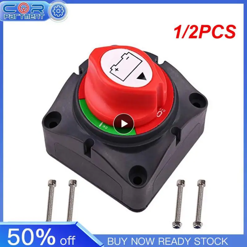 

1/2PCS Auto Battery Disconnect Switch 12V 24V Marine 200A 300A Car Dual Battery Switch 3 Position Battery Selector Switch for