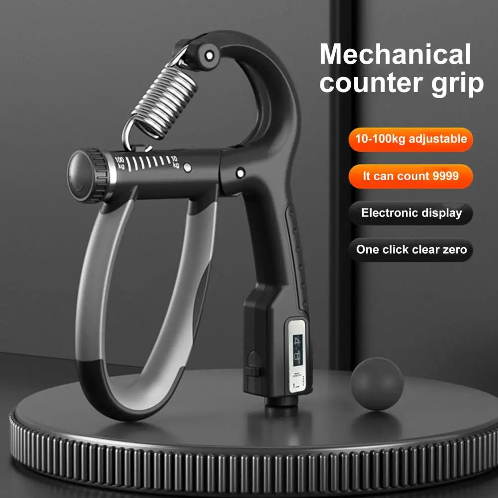 

Hand Gripper Ergonomic Rotation Finger Heavy Exerciser Non-Slip Wrist Training Mechanical Counting Handle Gripper Workout