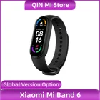Умный Браслет Xiaomi Mi Band 6, фитнес трекер с AMOLED экраном 5 цветов, с функцией измерения уровня кислорода в крови, с поддержкой Bluetooth