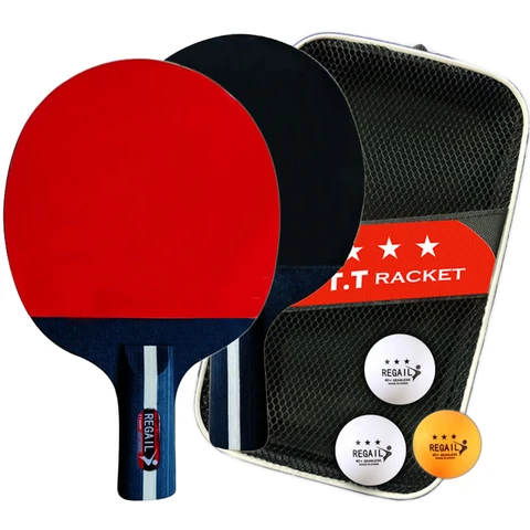 Ракетка для настольного тенниса, 2 ракетки и 3 ракетки для пинг-понга, профессиональная 2-х игровая модель для начинающих тренировочных игр