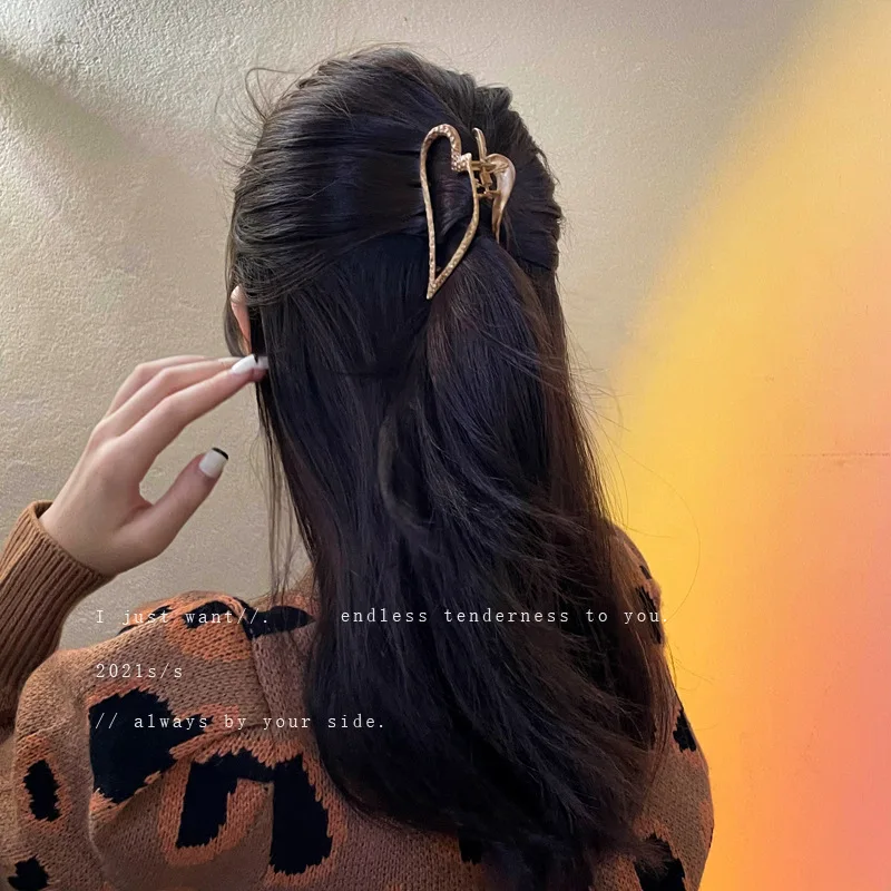 

Wood Grain Love Grip, Simple And Versatile Design, Temperament, Retro Hairpin, Korean Forest Series, Small Fresh Hair Access