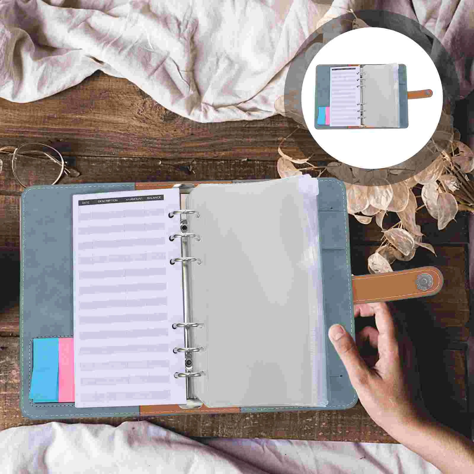 

1 Set Budget Binder Portable Cash Budget Notebook Money Binder Schedule Planning Notepad