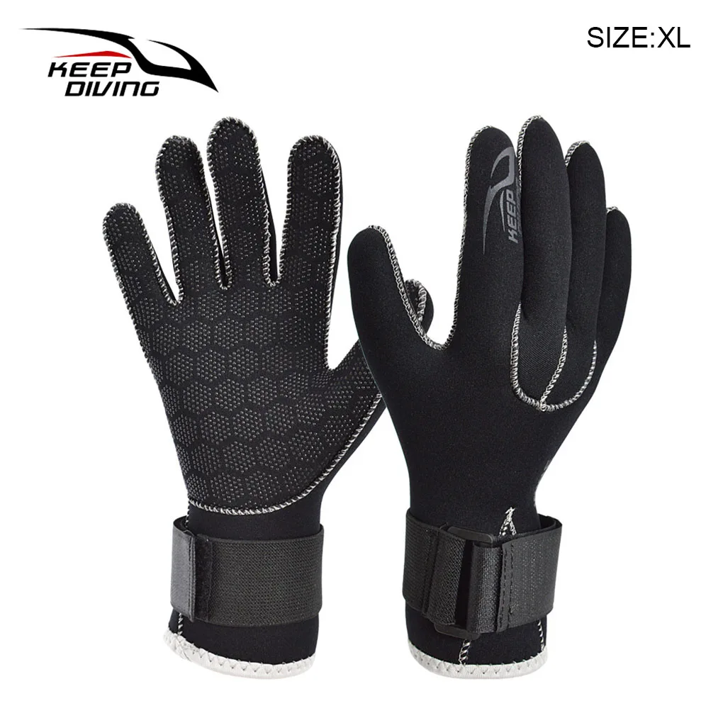 

KEEP DIVING Pool Glove Long-time Service Velcro Swimming Gloves Hand Webbed Perfect Match Fireness Diving Accessories S