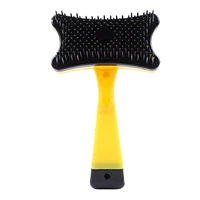 slicker brush for dogs cats self cleaning hair remover dog cat brushes for shedding and grooming with one buttom hair release