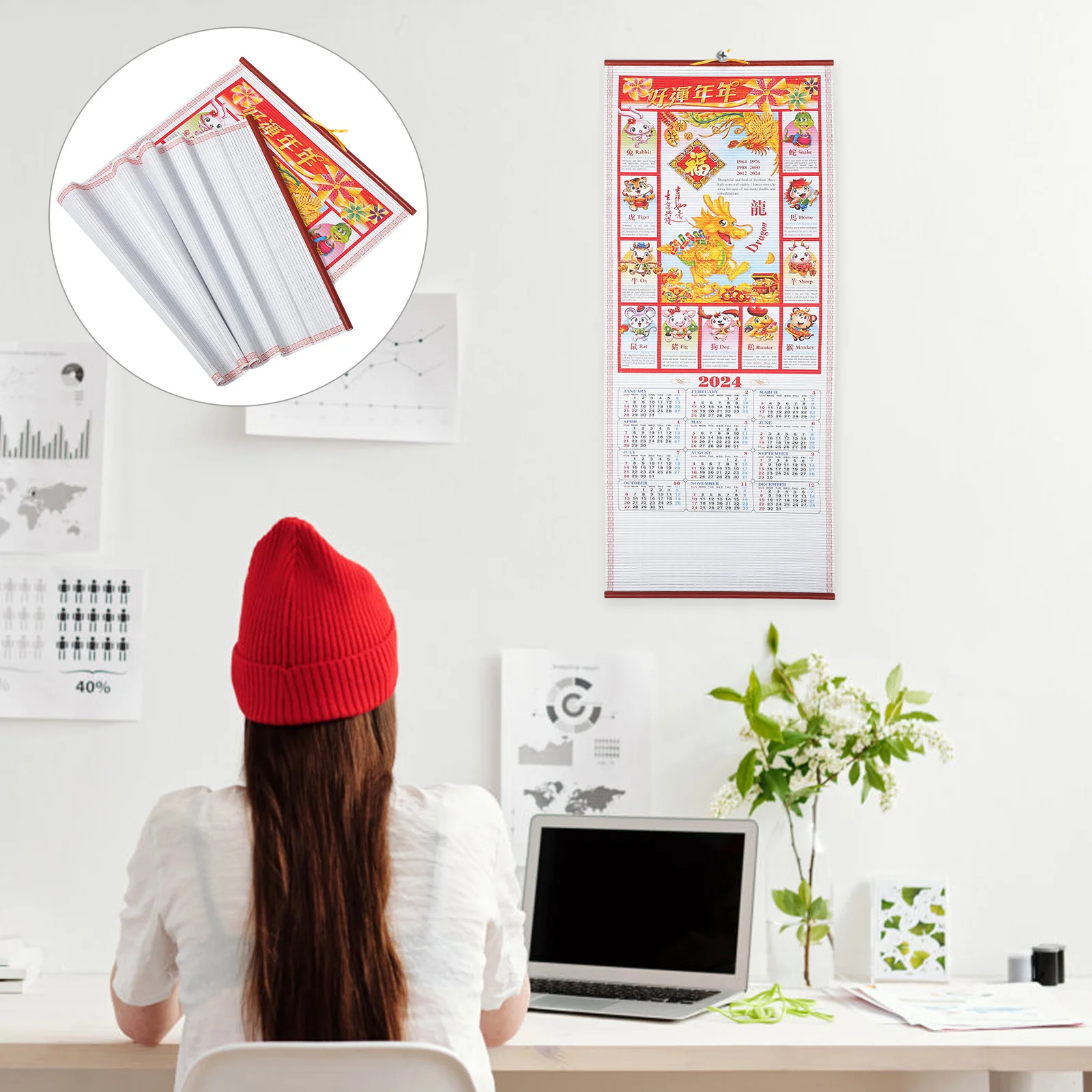 

Подвесной ротанговый календарь, календарь, настольные календари, Еженедельный планировщик, бумажная традиционная стена