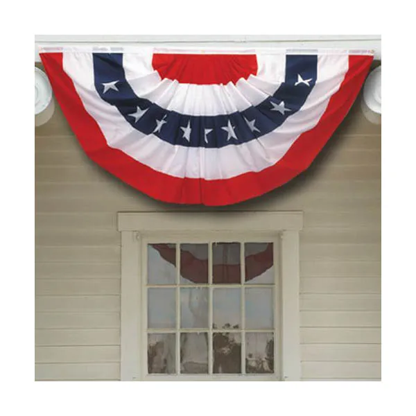 1,5х3 фута печатные полосы звезды США Сборные Фанатские гирлянды половинной высоты флаг для декорации на День независимости 4 июля.