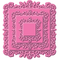 arrival new square lace frame metal cutting dies scrapbook diary decoration moulds embossing template diy greeting card handmade