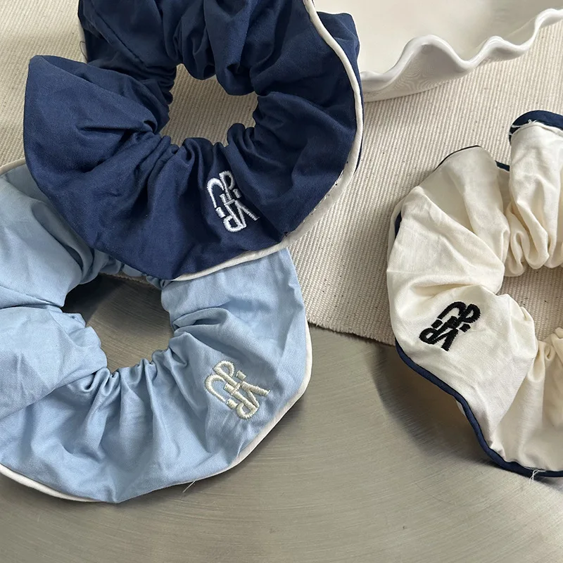 Новые модные хлопковые резинки для волос с буквами девочек и женщин ins резинка