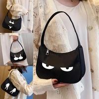 all match fashion mini shoulder bag portable female bag stray bag commuter bag chest pattern printing armpit bag crescent bag