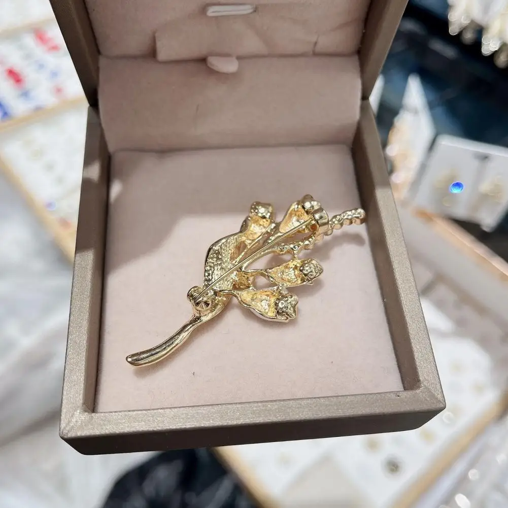 

Красивая Женская Брошь с высоким глянцем в форме тюльпана, 3D брошь в форме цветка, женское украшение для футболки, брошь из сплава, Ювелирное...