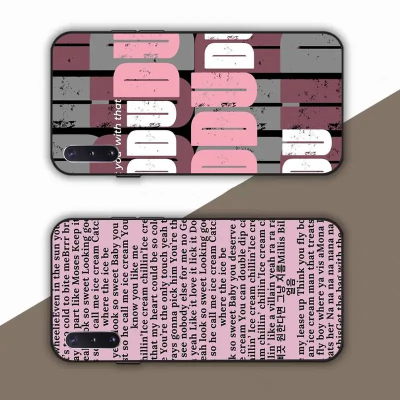 

B-Blacks-pink GIRLs Phone Case For Samsung Galaxy Note 10Pro Note20ultra note20 note10lite M30S Coque