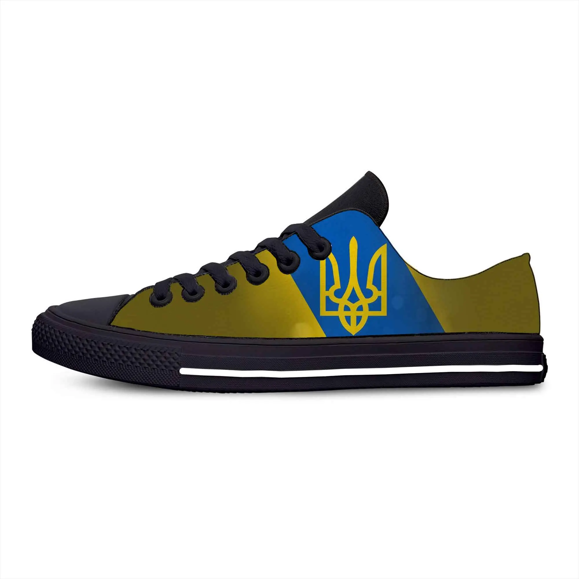

Hot Ukraine Ukrainian Flag Patriotic Pride Fashion Casual Cloth Shoes Low Top Comfortable Breathable 3D Print Men Women Sneakers