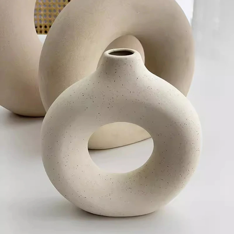 Маленькая керамическая ваза с цветочным дизайном роскошная Ikebana Современная