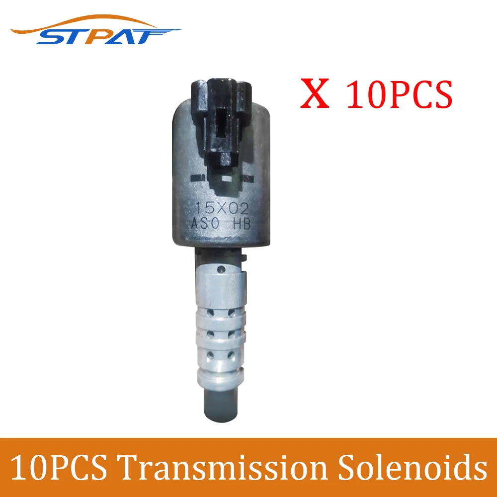 

10 шт., соленоиды коробки передач STPAT JF016E JF017E RE0F10D CVT8 для Nissan X-Trail Altima, Infiniti JX35