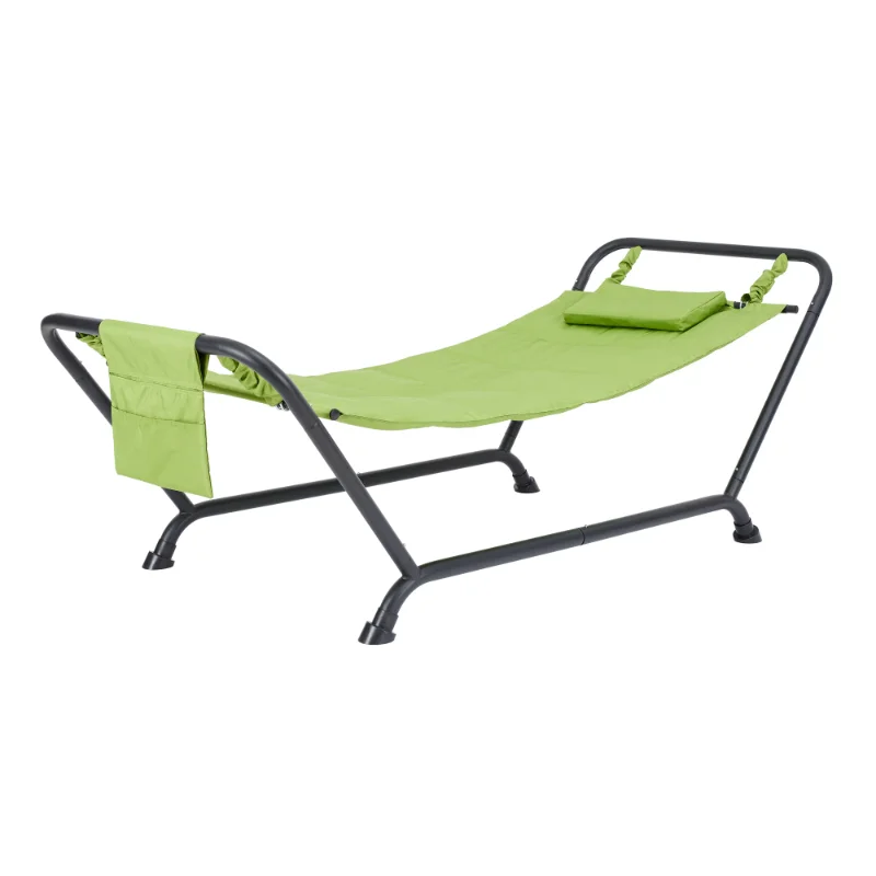 

Belden Park Hammock with Stand and Pillow, Outdoor, Material Polyester, Multi color, Assembled Length 90.55"
