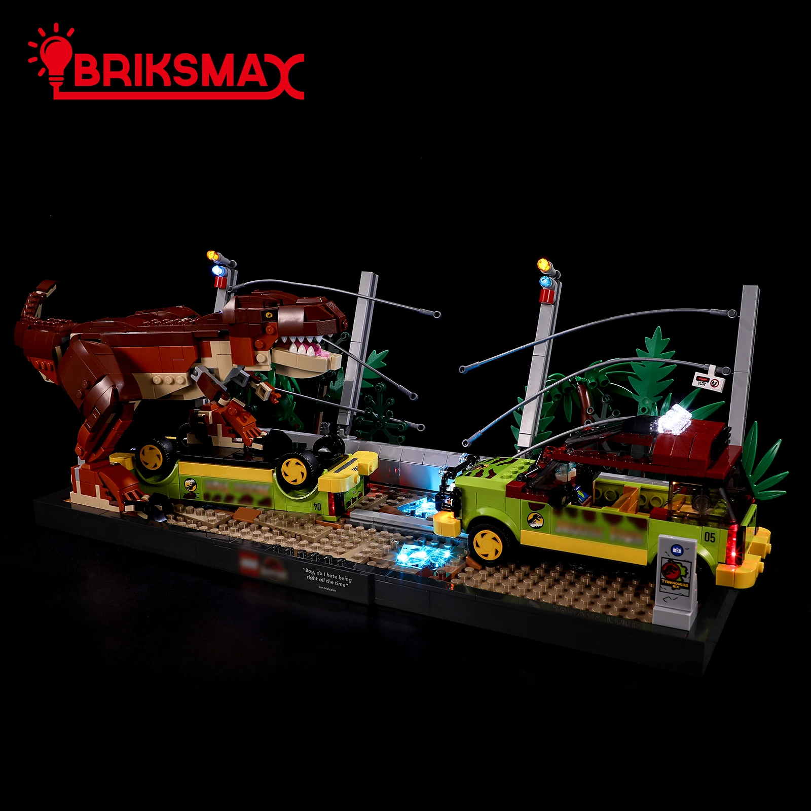 BriksMax LED Light Kit for 76956 T. rex Breakout Building Blocks Set (NOT Include the Model) Toys for Children