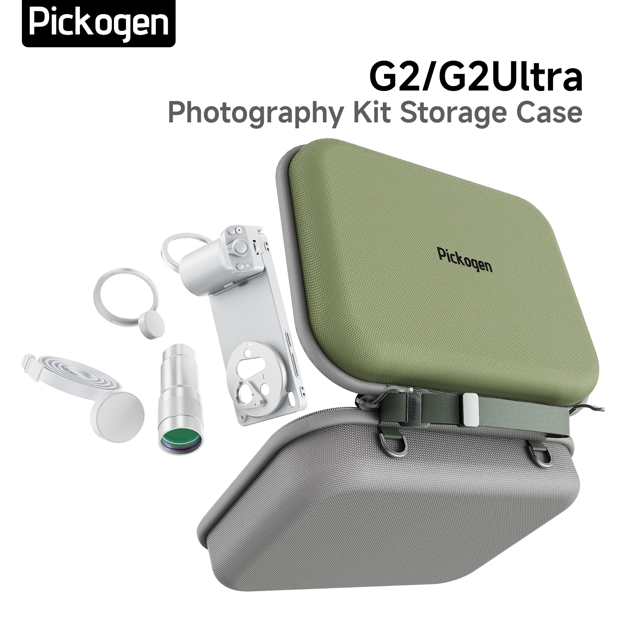 Фото Чехол-сумка PICKOGEN с жестким корпусом, ударопрочный, для комплекта фотографа VIVO X300S X300 Ultra (G2 Ultra) с телеконвертером №1