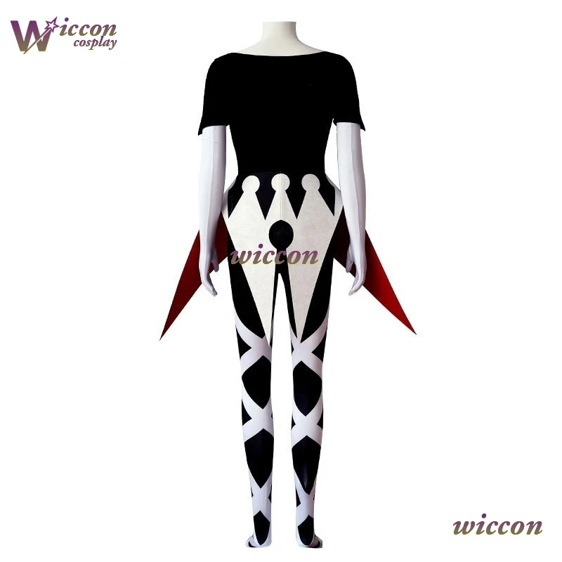 Фото YUm HazZbin Carmilla Carmine Косплей Костюм Аниме Отель Carmilla Косплей Униформа Демон Хэллоуин Вечеринка Женский Необычный Костюм Парик №5