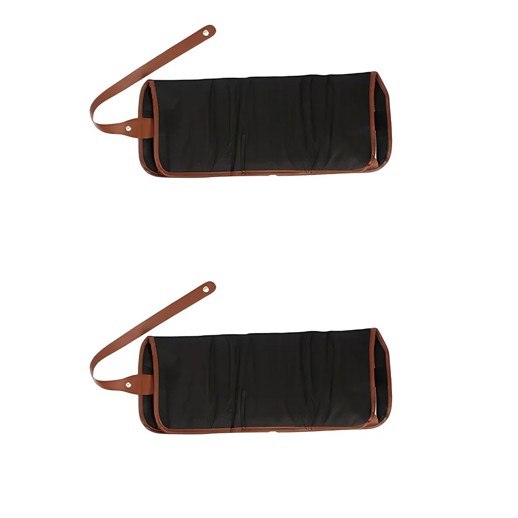 

Canvas Pencil Case Portable Foldable Stylish Organizing Home School Student Drawing Writing Roll Up Bag Organizer