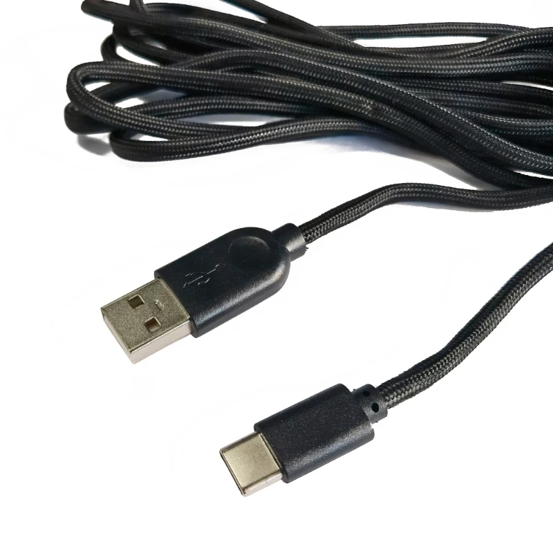Кабель для мыши Type-C 1 8-2 м мягкий нейлоновый провод игровой подходит Ninjutso прочной