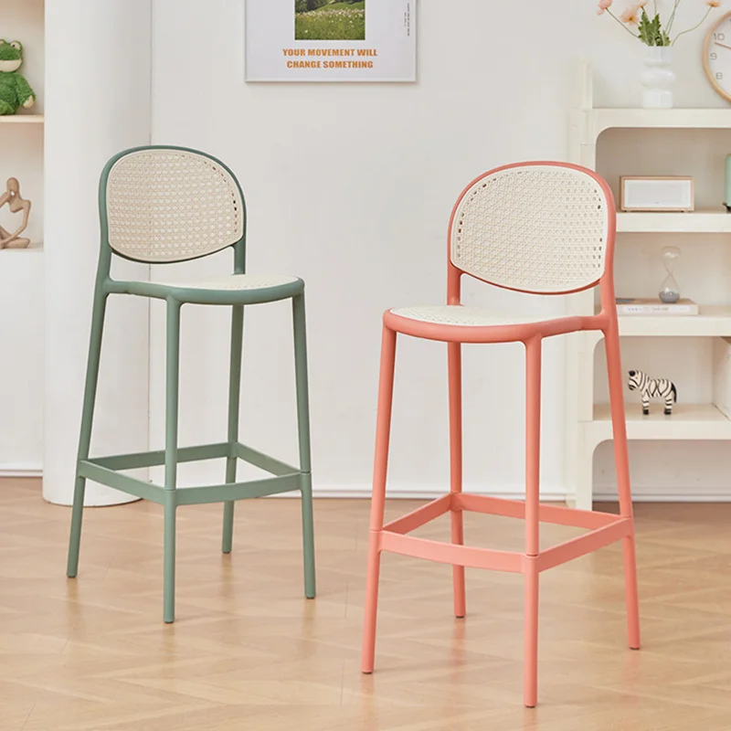 Дизайнерские расслабляющие высокие барные стулья пластиковые легкие