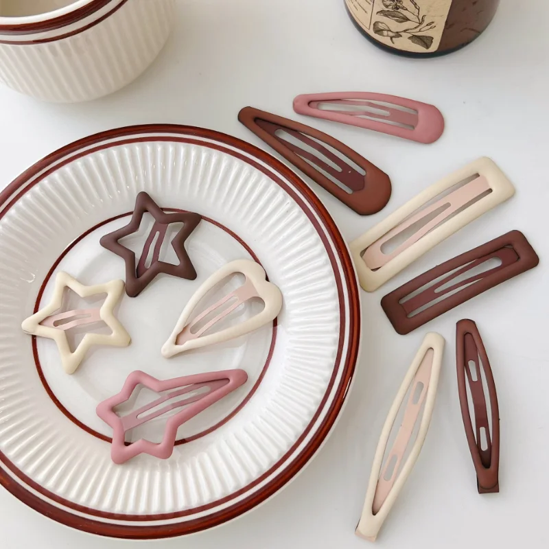 Geometric Stars Ornament Hair Clips Adult Sweet Hairpins Female Hair Accessories