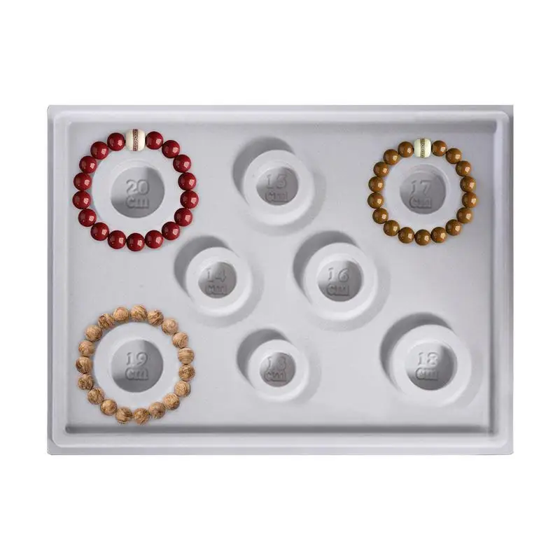 

Bracelet Bead Board Bracelet Making Measurement Bead Board Soft Velvet Jewelry Making Supplies Beautiful Display Tray For