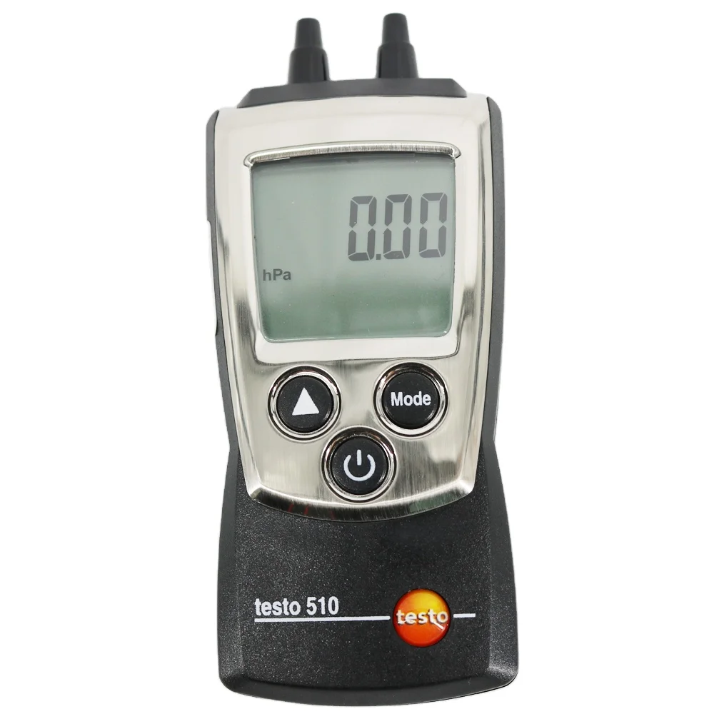 

Testo 510 Digital Manometer Pocket-sized Differential Pressure Meter 0 to 40.00 in H2O (0 to 100 hPa)