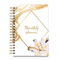 a5 coil schedule book portable english version with separator page monthly plan this office agenda record study stationery